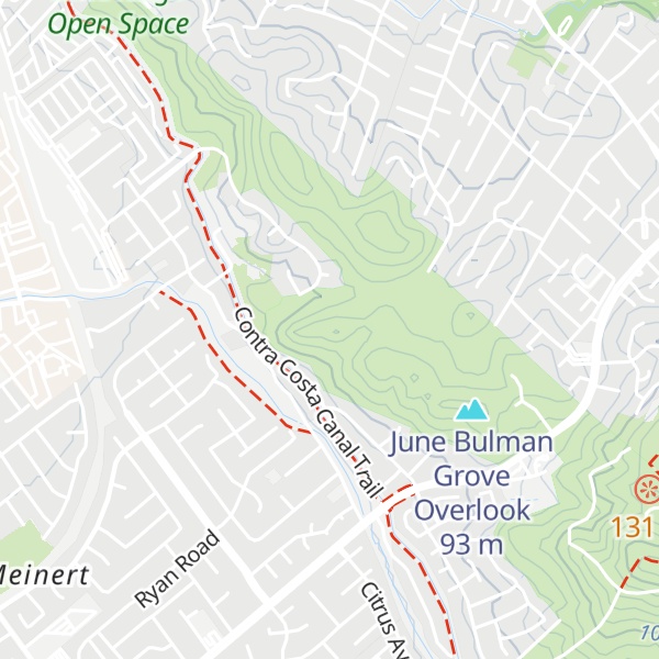 Map of Rearing Horse Hill