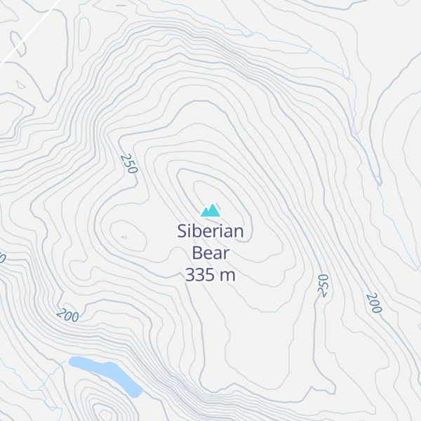 Map of Siberian Bear