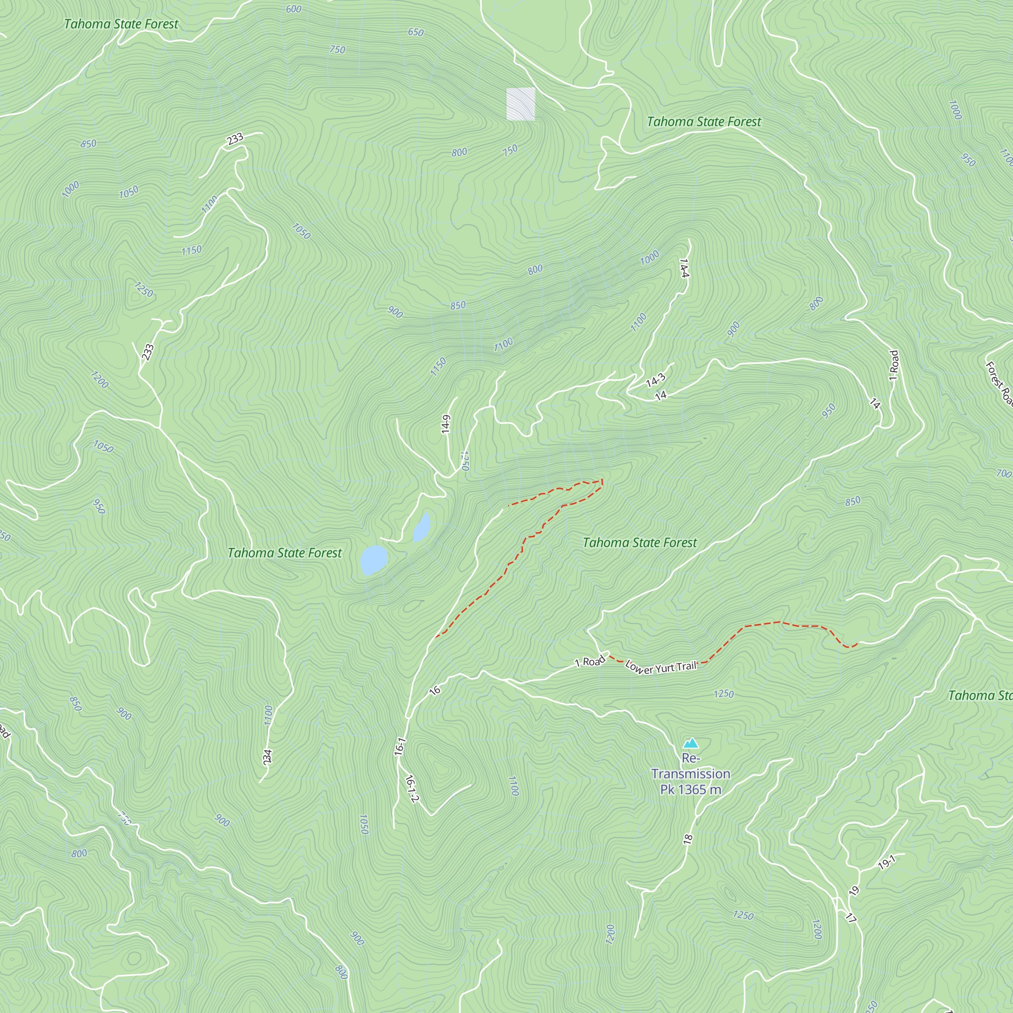 High Hut map
