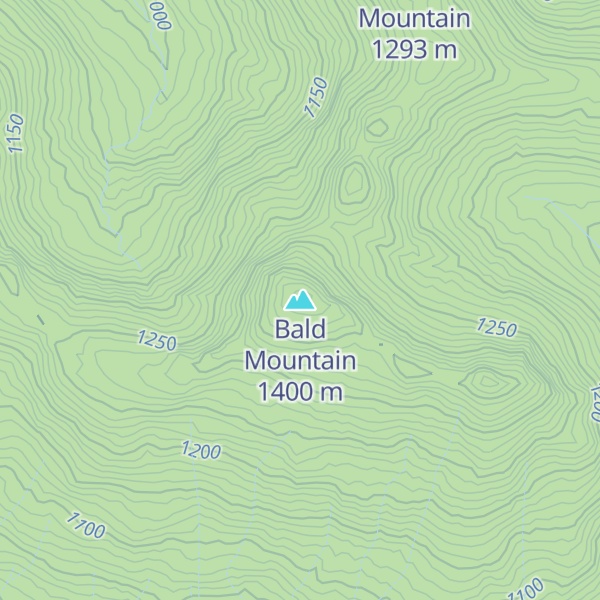 Map of Bald Mountain