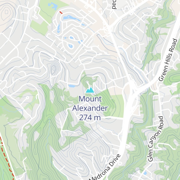 Map of Mount Alexander