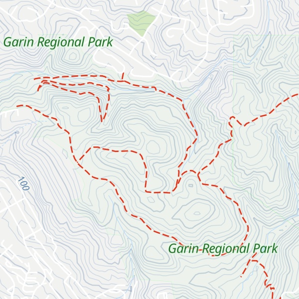 Map of Garin Peak