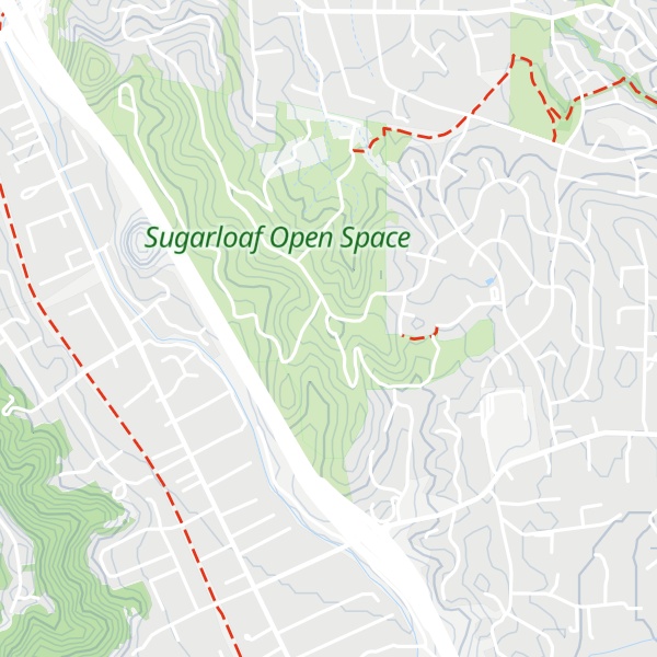 Map of Sugarloaf Hill