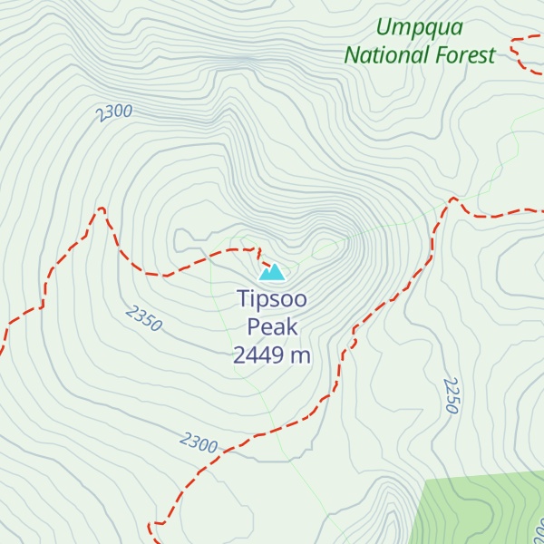 Map of Tipsoo Peak