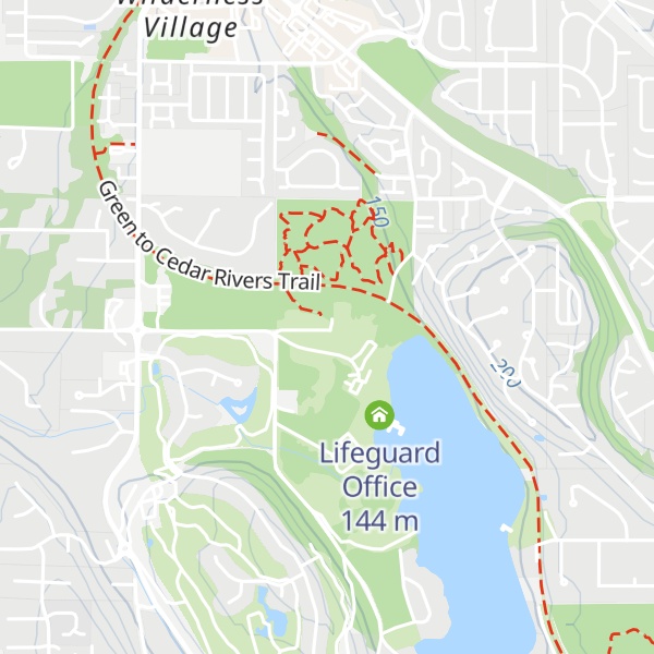 Map of Lake Wilderness Arboretum Information