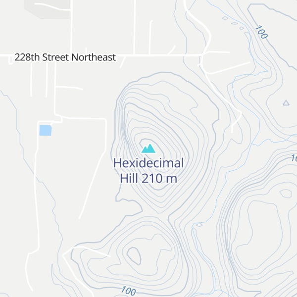 Map of Hexidecimal Hill