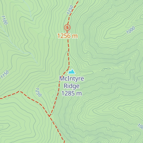 Map of McIntyre Ridge