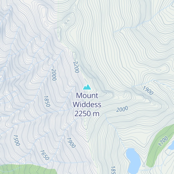 Map of Mount Widdess