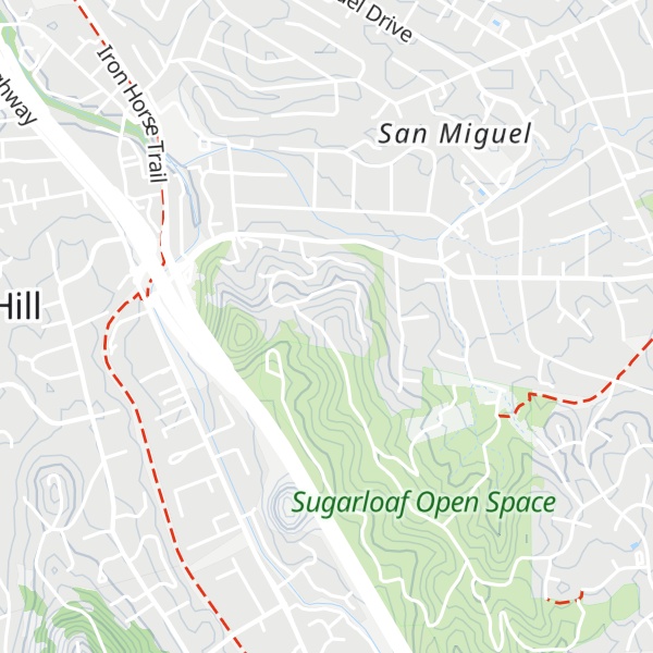 Map of Sugarloaf Hill Benchmark