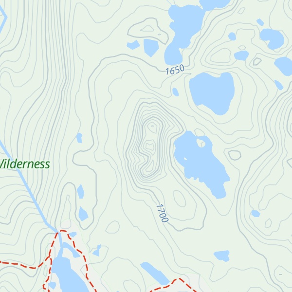 Map of Rigdon Butte