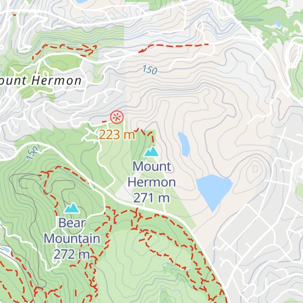 Map of Mount Hermon