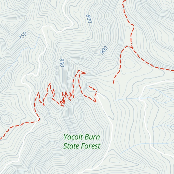 Map of Three Corner Rock