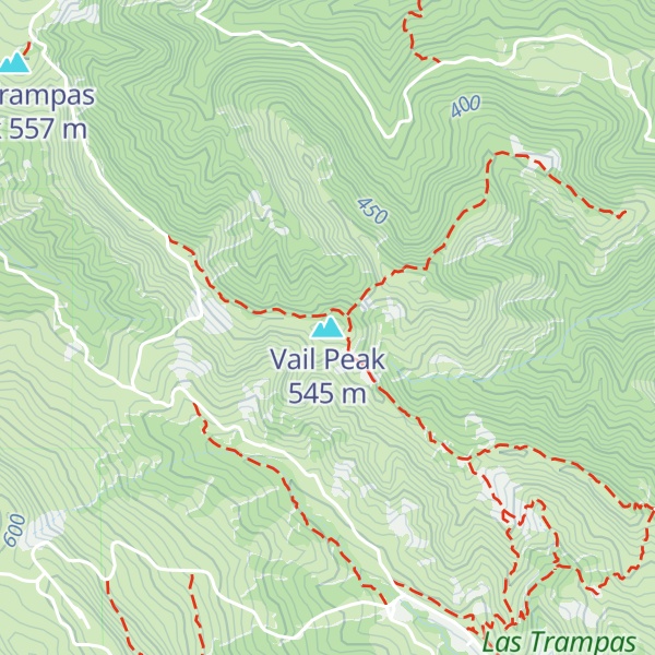 Map of Vail Peak
