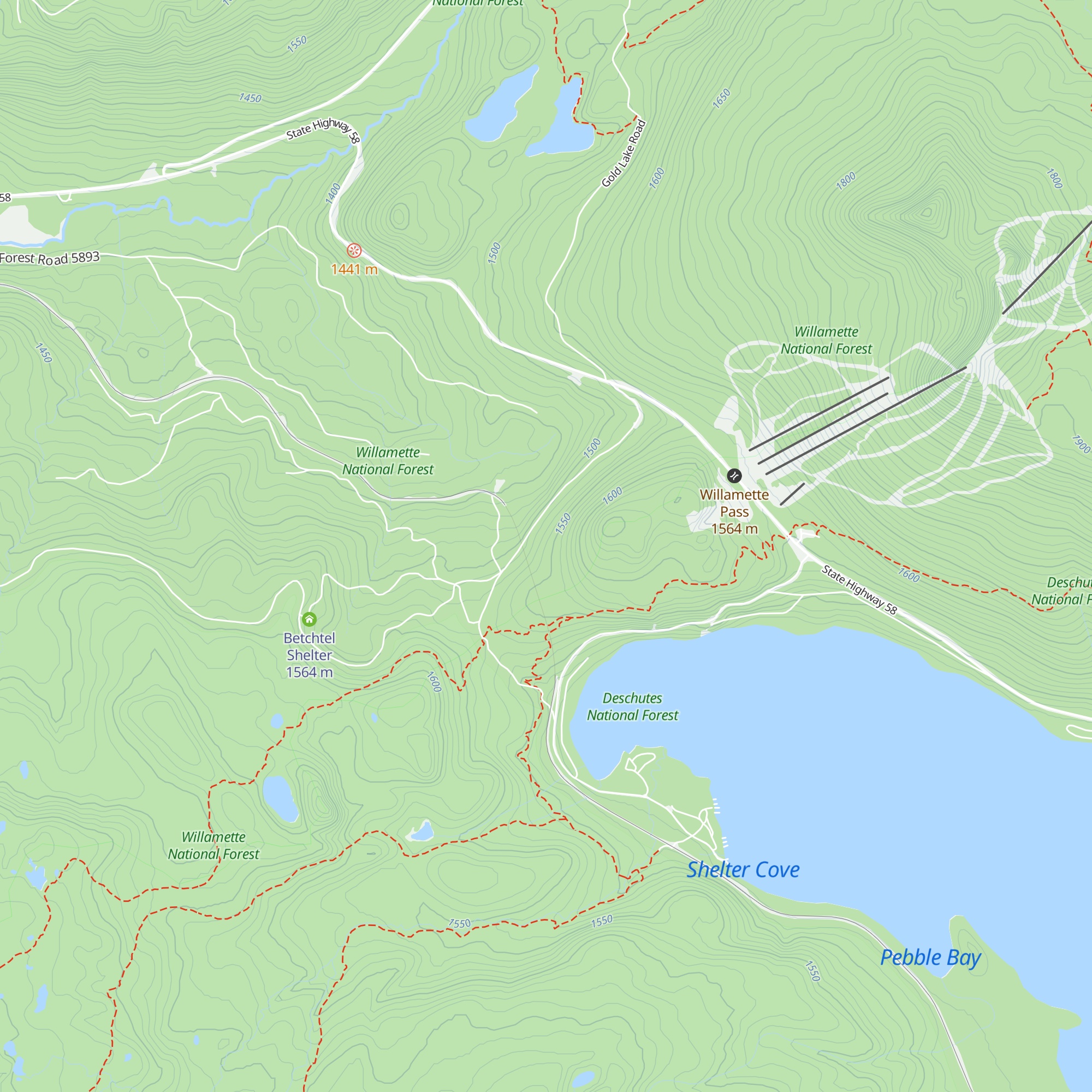 Westview Shelter map