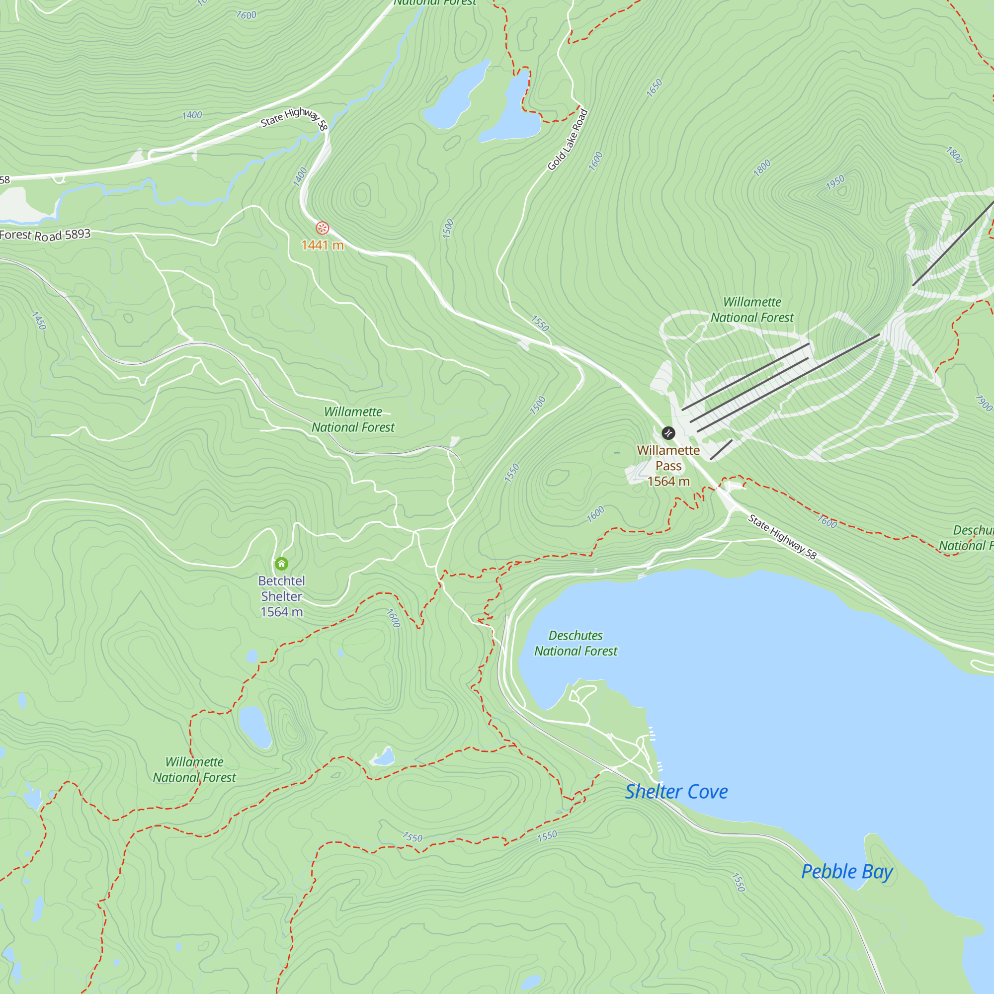 Westview Shelter map