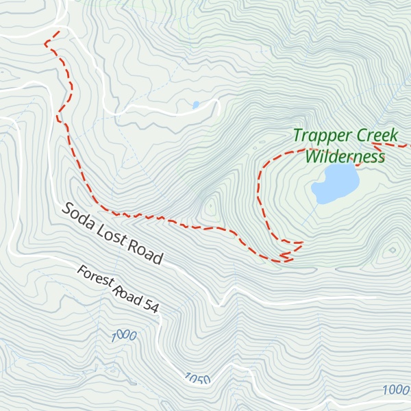 Map of Soda Peaks