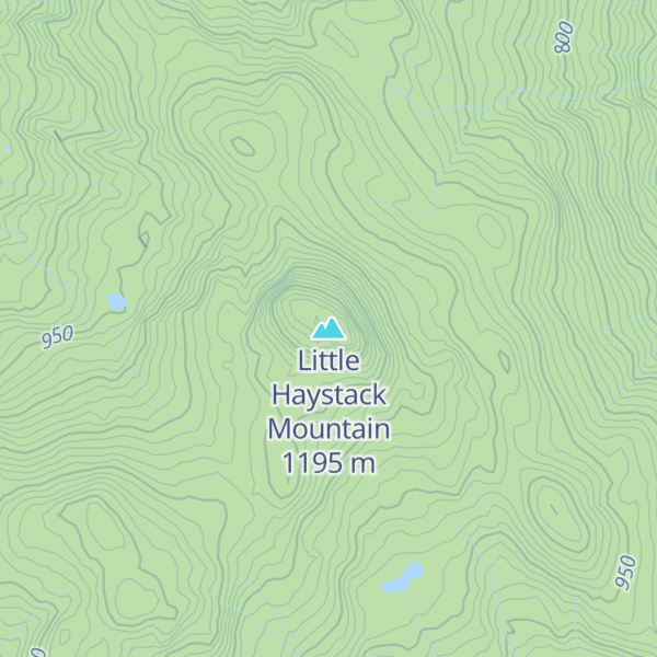 Map of Little Haystack Mountain