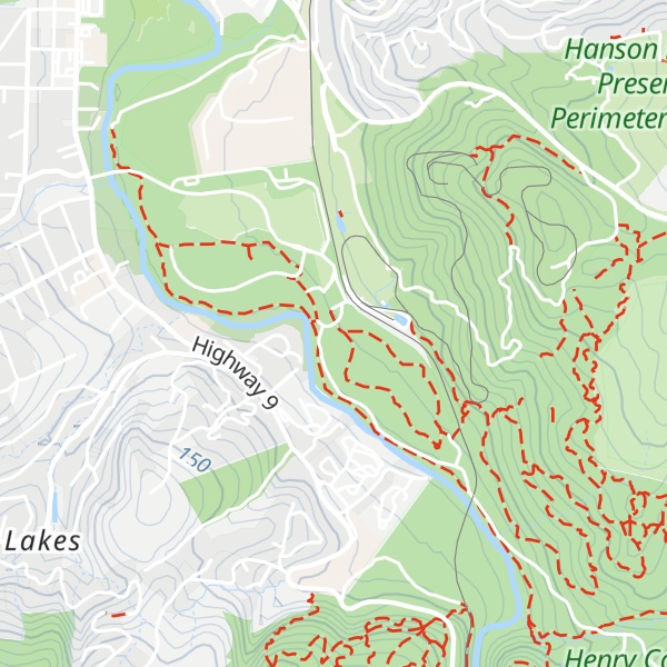Map of Henry Cowell Redwoods State Park Nature Center