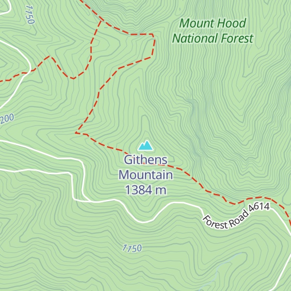 Map of Githens Mountain