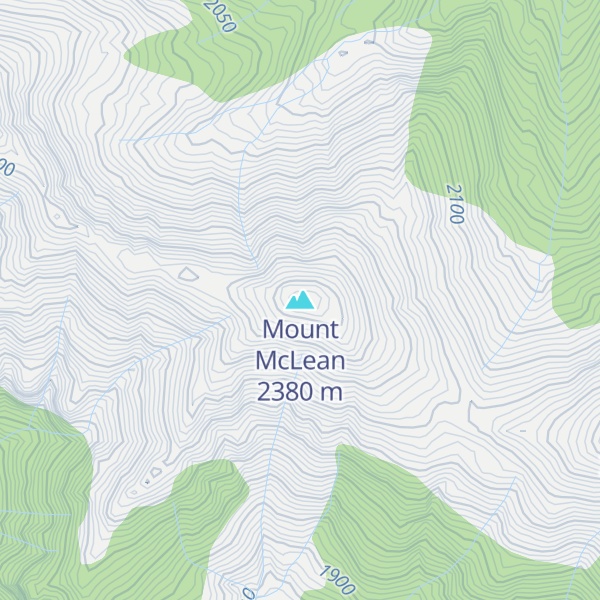 Map of Mount McLean