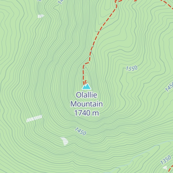 Map of Olallie Mountain
