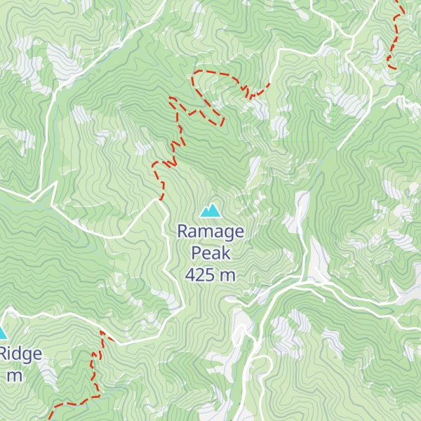 Map of Ramage Peak
