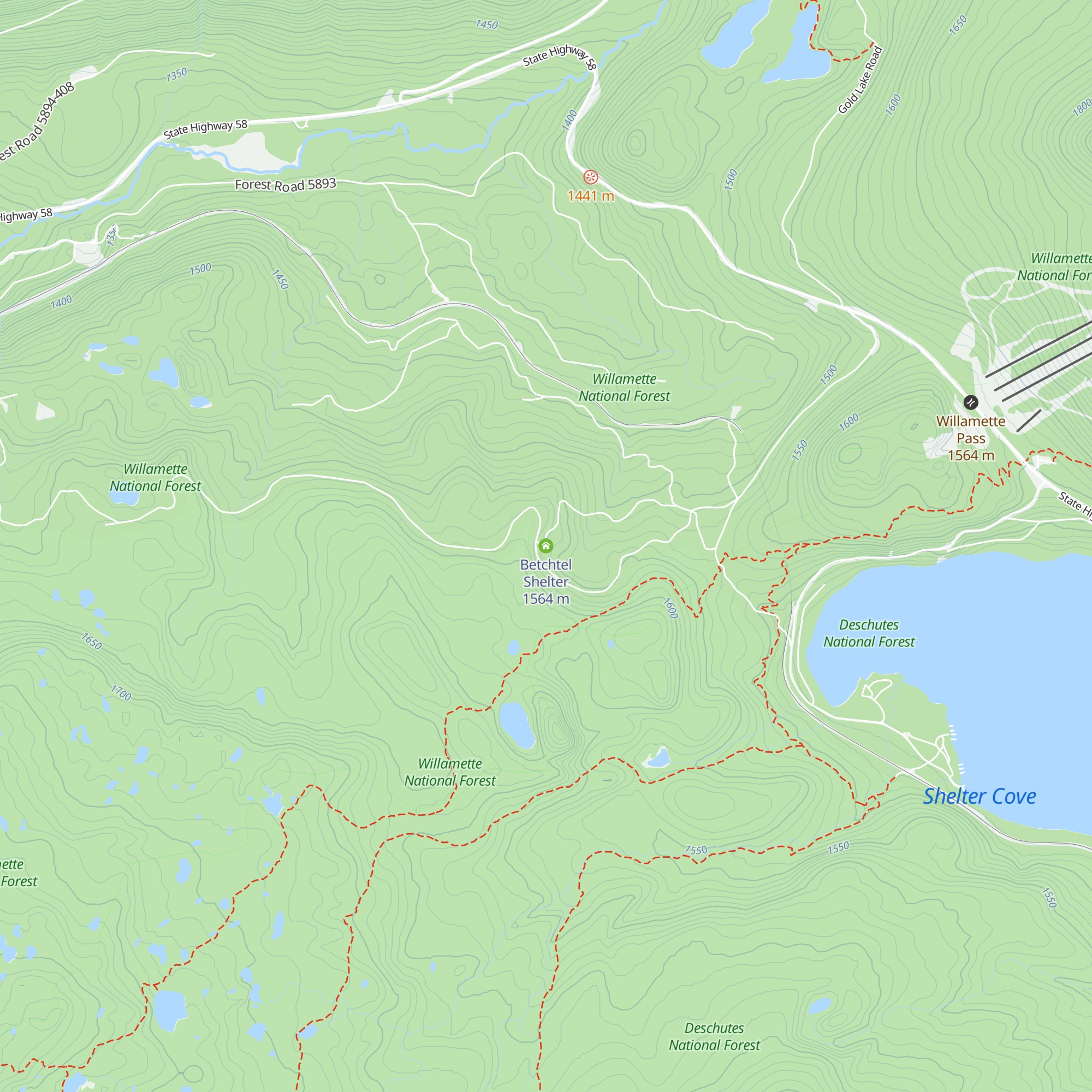 Betchtel Shelter map