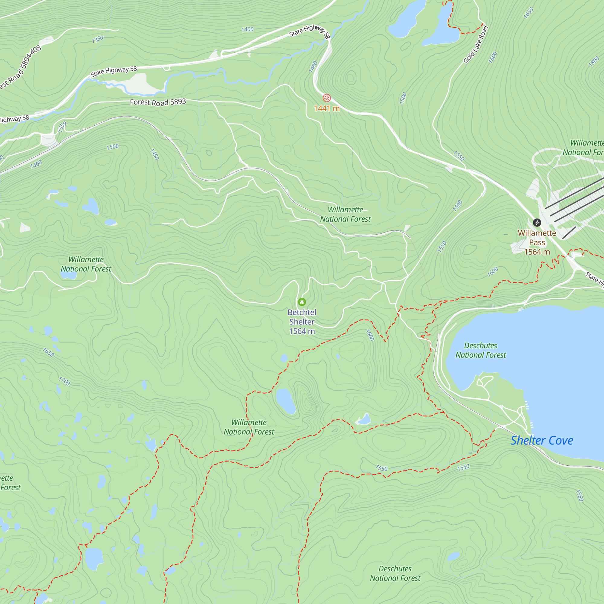 Betchtel Shelter map