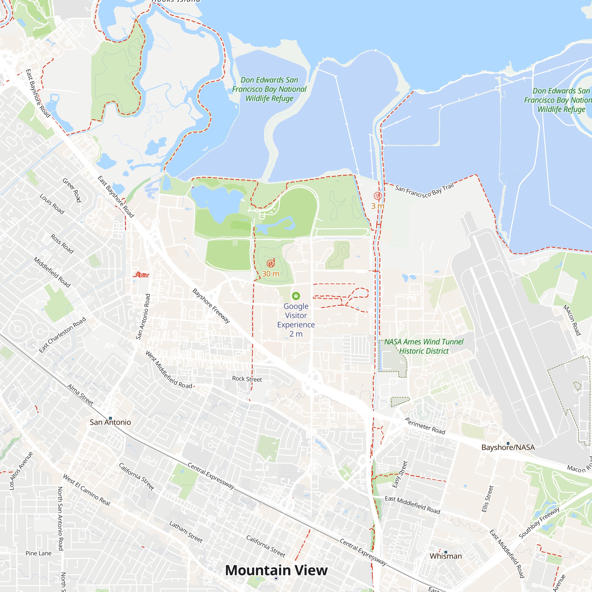 Google Visitor Experience map