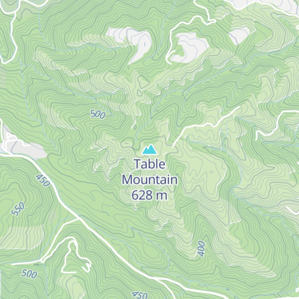Map of Table Mountain