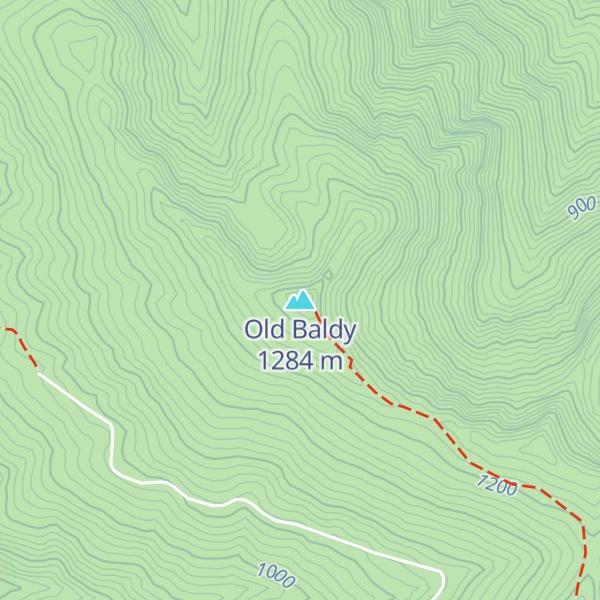 Map of Old Baldy