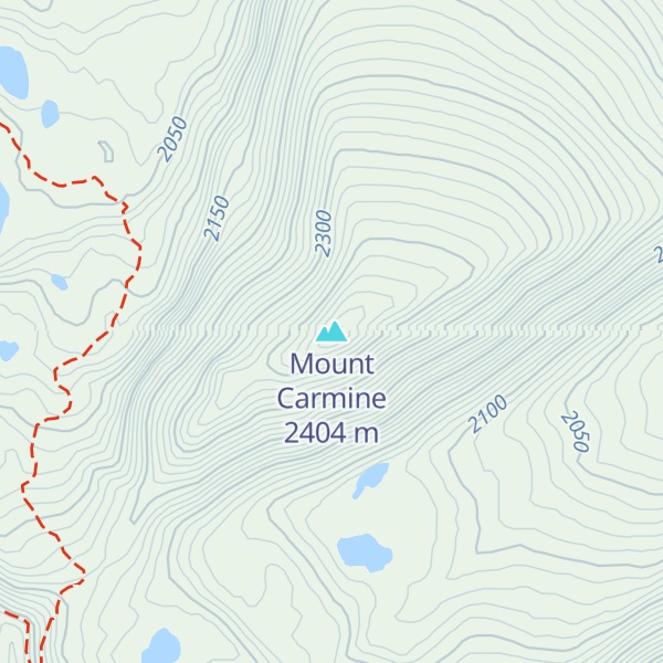 Map of Mount Carmine