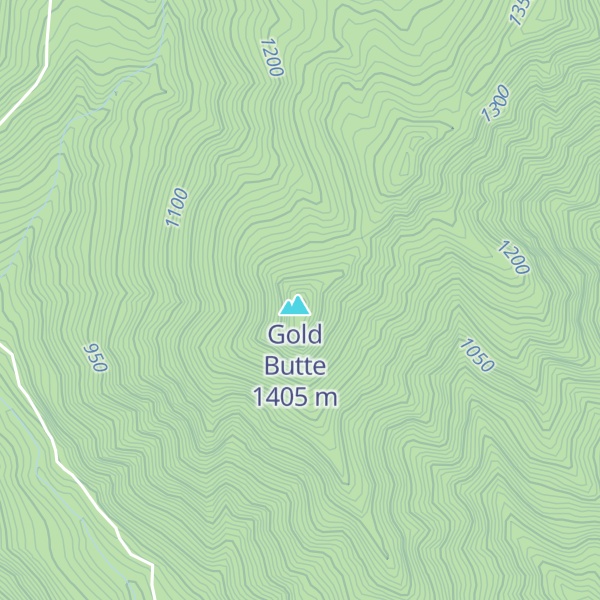 Map of Gold Butte Lookout