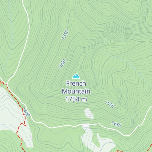 Map of French Mountain
