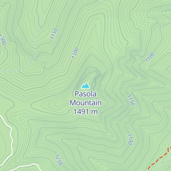 Map of Pasola Mountain