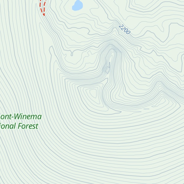 Map of Aspen Butte