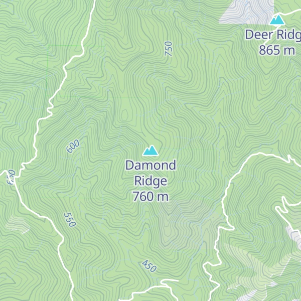 Map of Damond Ridge