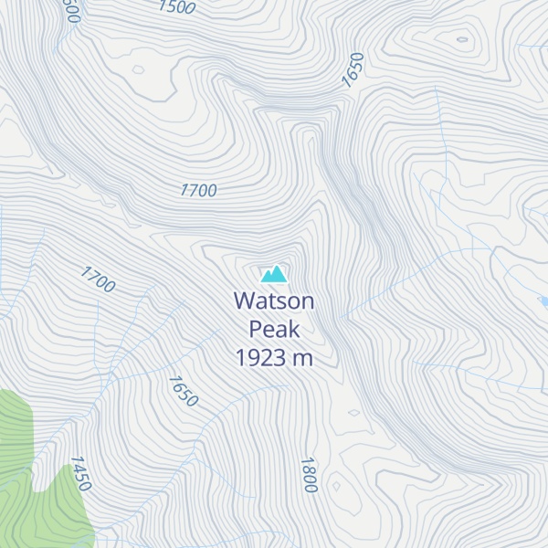Map of Watson Peak