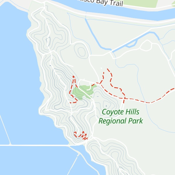 Map of Coyote Hills Visitor Center