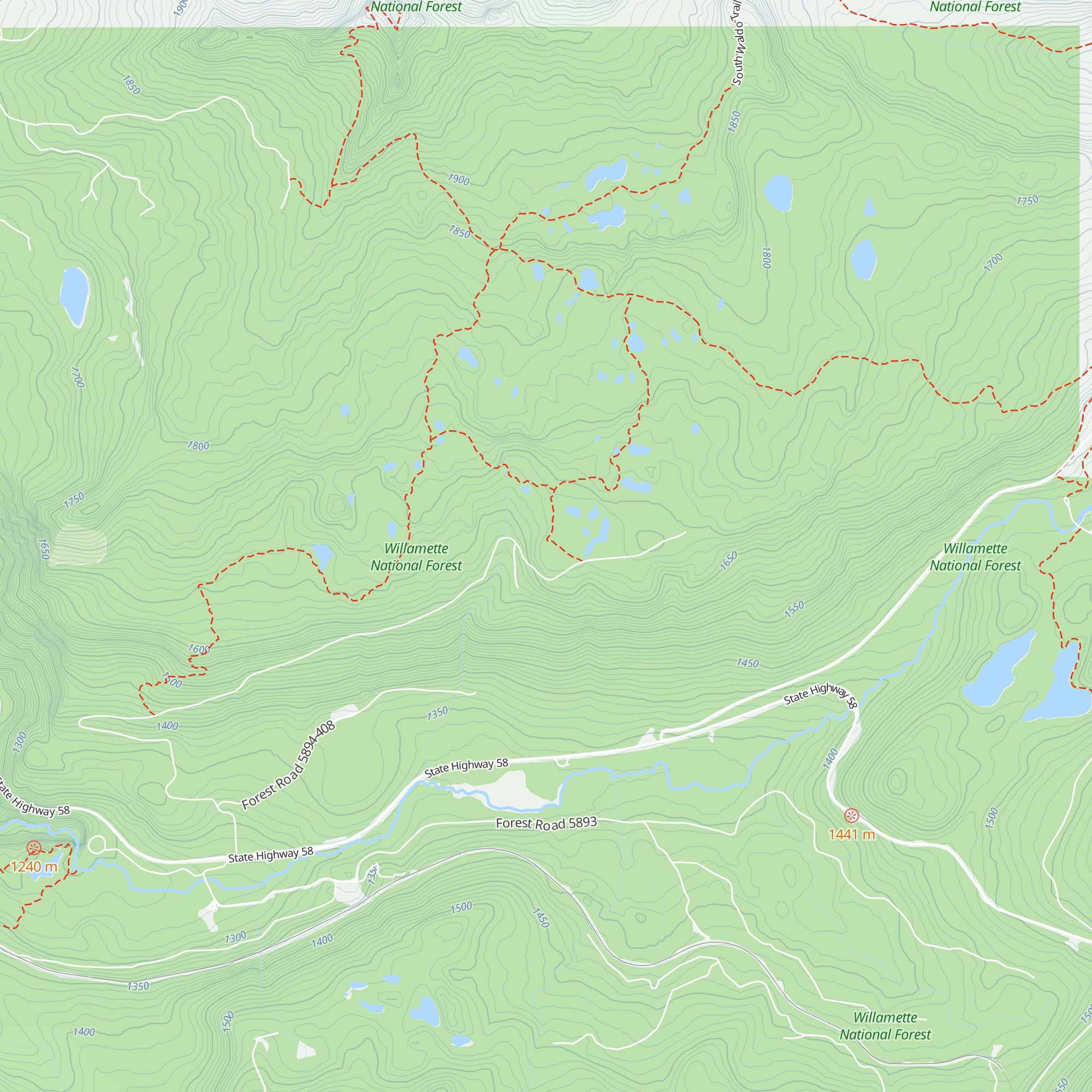 Fuji Shelter map