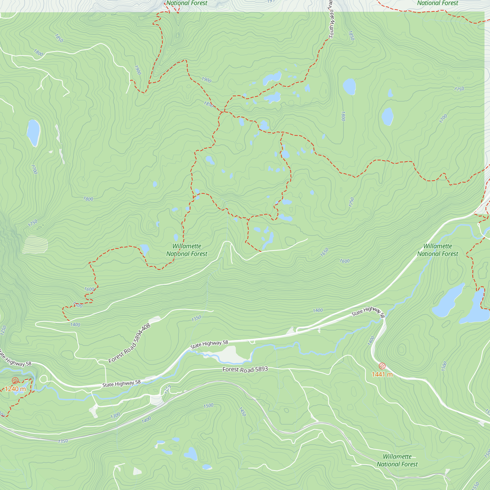 Fuji Shelter map