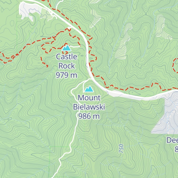 Map of Mount Bielawski