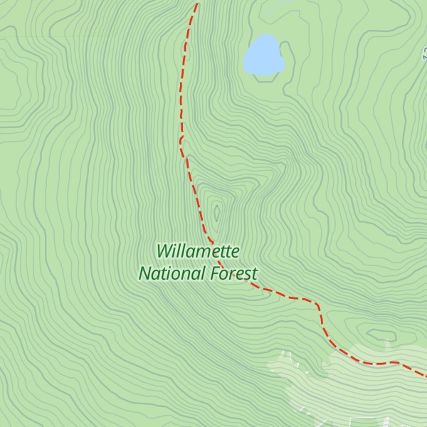 Map of Crescent Mountain