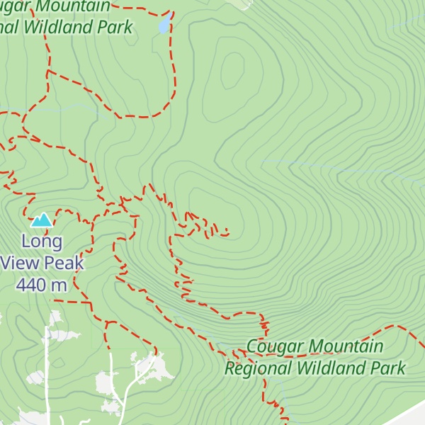 Map of Wilderness Peak