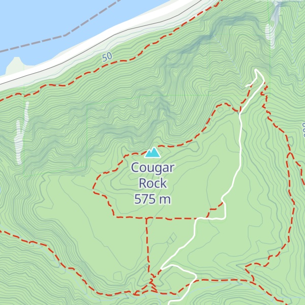 Map of Cougar Rock
