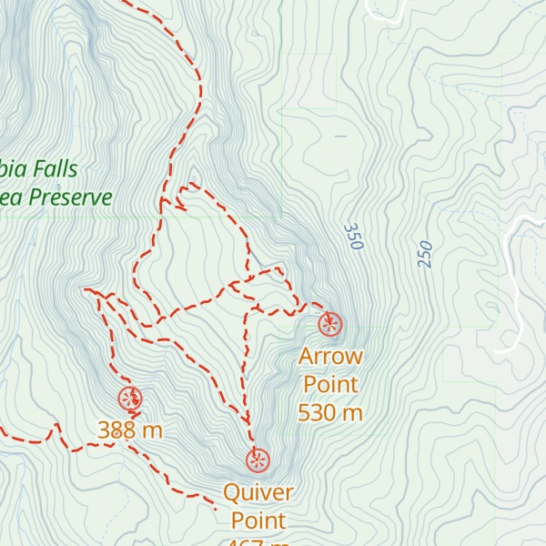 Map of Archer Mountain