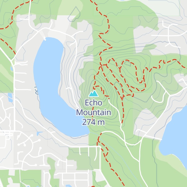 Map of Echo Mountain