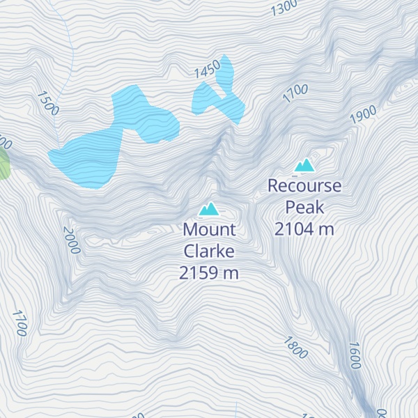Map of Mount Clarke