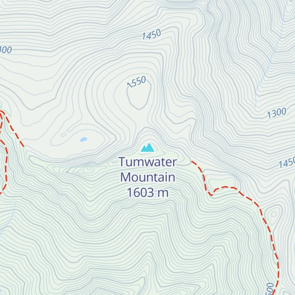 Map of Tumwater Mountain