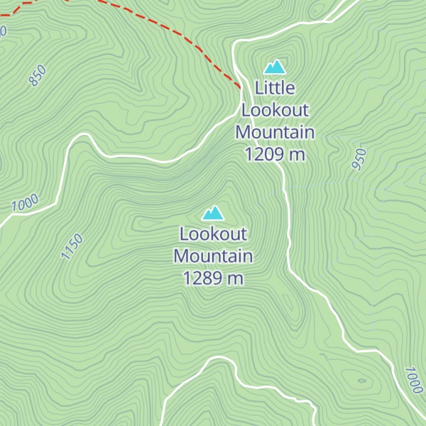 Map of Lookout Mountain
